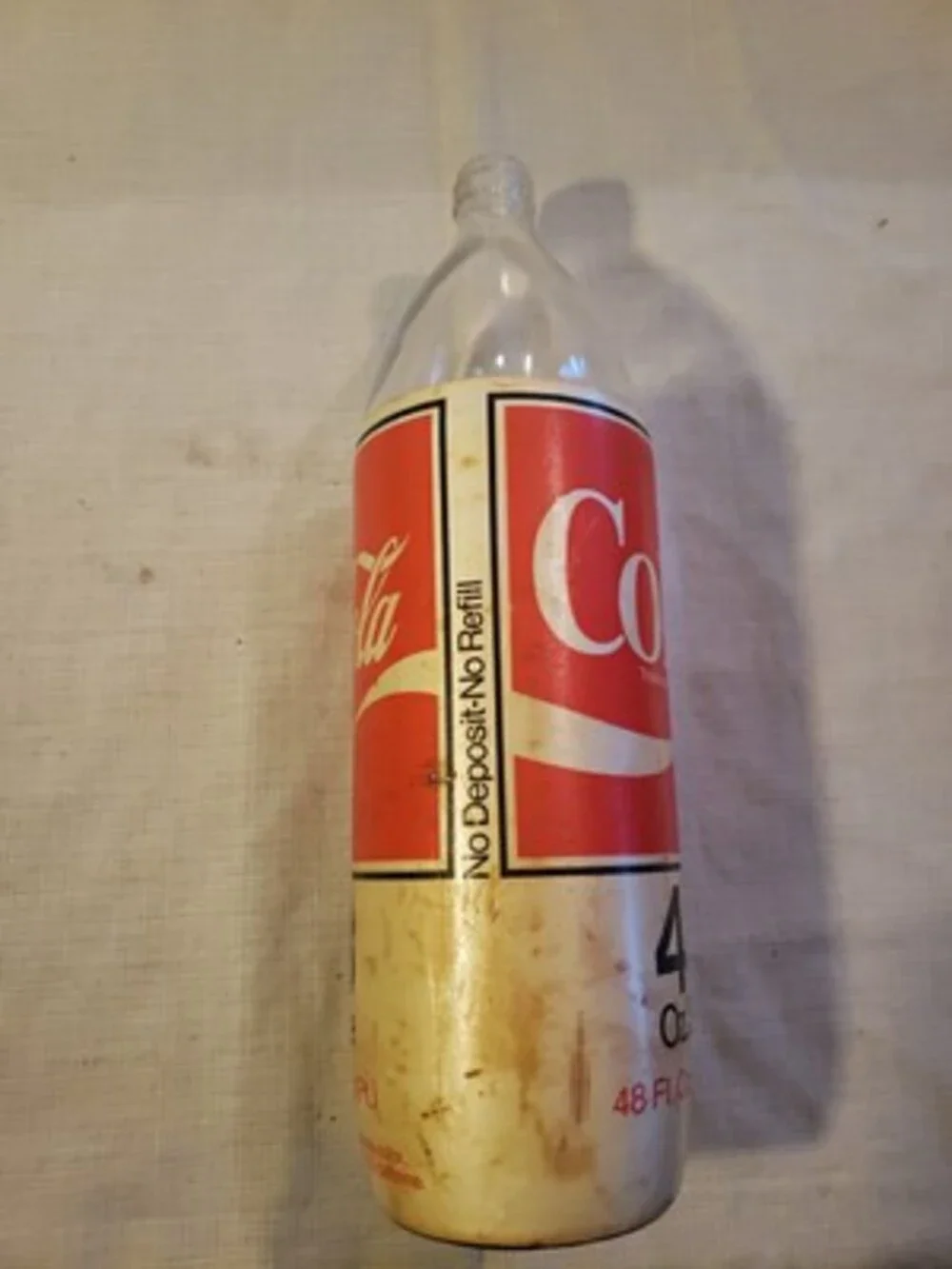 Rare Vintage Coke Bottle 48 Oz. Insulated Glass